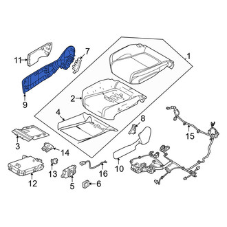 Volvo OE - Front Left Outer Seat Trim Panel