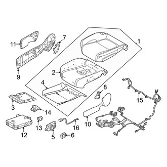 Volvo OE - Seats & Tracks - Passenger Seat Components (Seat Cushion)