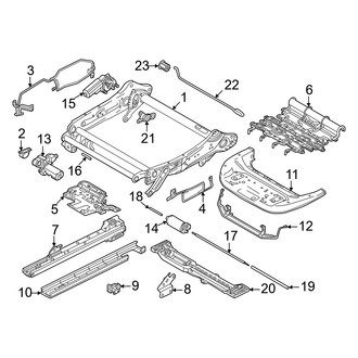 Volvo OE - Seats & Tracks - Passenger Seat Components (Seat Track)