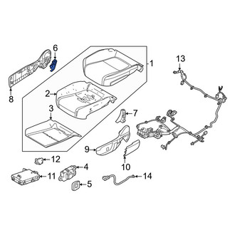 Volvo OE - Front Right Inner Seat Back Recliner Adjustment Mechanism Cover