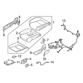 Volvo OE - Seats & Tracks - Driver Seat Components (Seat Cushion)