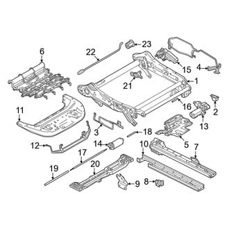 Volvo OE - Seats & Tracks - Driver Seat Components (Seat Track)