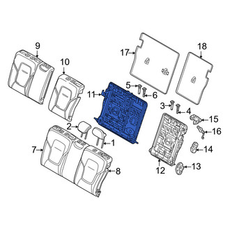 Volvo OE - Rear Left Seat Back Frame