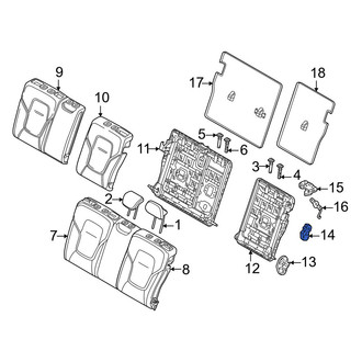 Volvo OE - Rear Left Folding Seat Latch