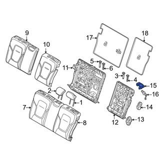 Volvo OE - Rear Left Folding Seat Latch Release Handle Bezel