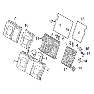 Volvo OE - Rear Left Folding Seat Latch Release Handle