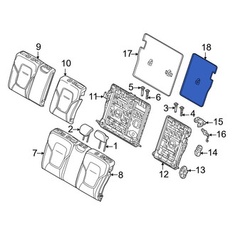 Volvo OE - Rear Left Seat Back Panel