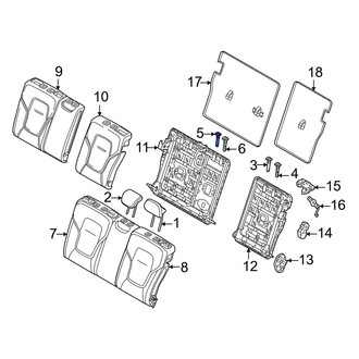 Volvo OE - Rear Center Headrest Guide