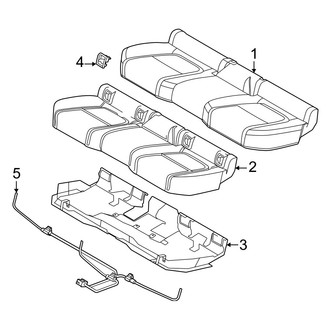 Volvo OE - Seats & Tracks - Rear Seat Components (Seat Cushion)