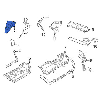 Volvo OE - Left Upper Inner Body A-Pillar Baffle Plate