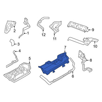 Volvo OE - Left Inner Body B-Pillar Baffle Plate