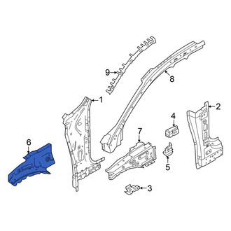 Volvo OE - Front Left Inner Fender Rail