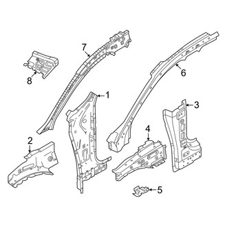 Volvo OE - Pillars, Rocker & Floor - Hinge Pillar