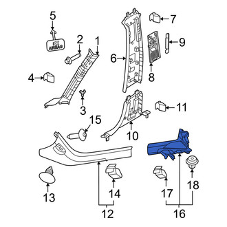 Volvo OE - Rear Left Door Sill Plate