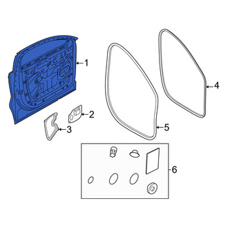 Volvo OE - Front Right Door Shell