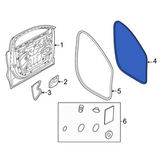 Volvo OE - Front Left Inner Door Seal