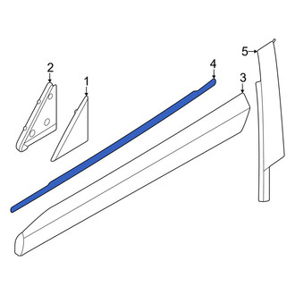 Volvo OE - Front Right Door Belt Molding