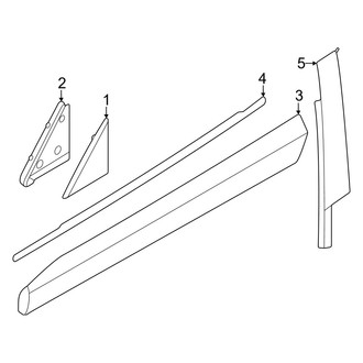 Volvo OE - Front Door - Exterior Trim