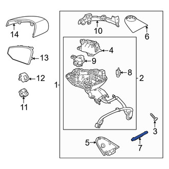 Volvo OE - Left Door Mirror Seal