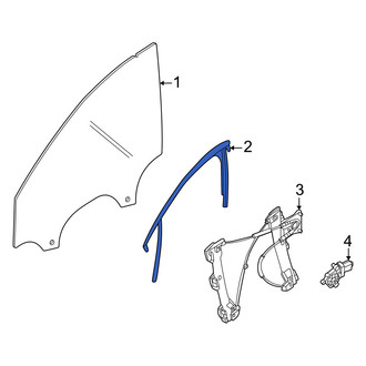 Volvo OE - Front Left Window Channel