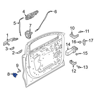 Volvo OE - Rear Door Lock Striker Plate