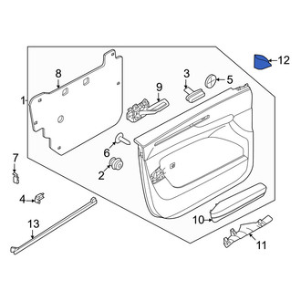 Volvo OE - Front Left Door Window Molding