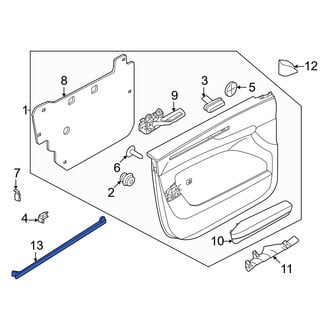 Volvo OE - Front Left Door Window Belt Weatherstrip