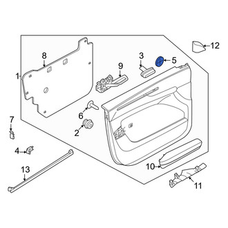 Volvo OE - Door Interior Trim Panel Insulator