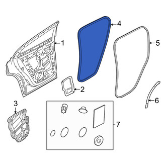 Volvo OE - Rear Left Inner Door Seal