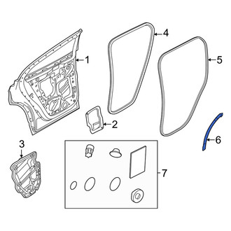 Volvo OE - Left Door Shell Seal
