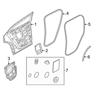 Volvo OE - Rear Door - Door & Components