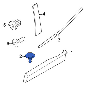 Volvo OE - Door Molding Clip