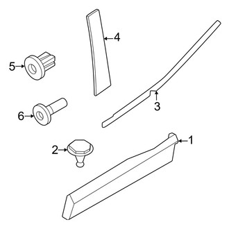 Volvo OE - Rear Door - Exterior Trim