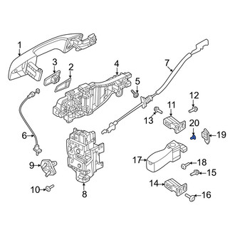 Volvo OE - Door Check Nut