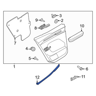 Volvo OE - Rear Left Door Window Belt Weatherstrip