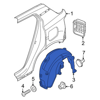 Volvo OE - Rear Left Quarter Panel Splash Shield
