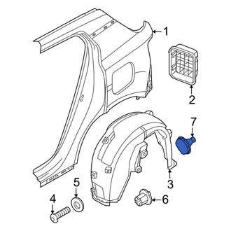 Volvo OE - Quarter Panel Splash Shield Clip