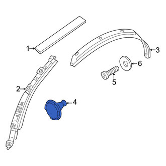 Volvo OE - Quarter Panel Splash Shield Clip