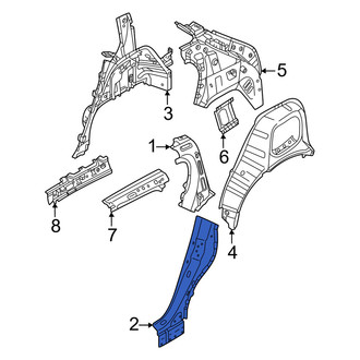 Volvo OE - Left Lower Body C-Pillar Reinforcement