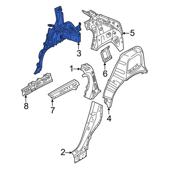 Volvo OE - Rear Left Inner Wheel Housing Side Panel