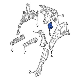 Volvo OE - Drive Motor Battery Pack Charging Port Assembly Bracket