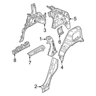 Volvo OE - Quarter Panel - Inner Structure