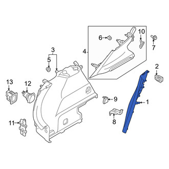 Volvo OE - Left Body C-Pillar Trim Panel