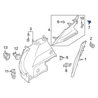Volvo OE - Quarter Panel Trim Panel Screw