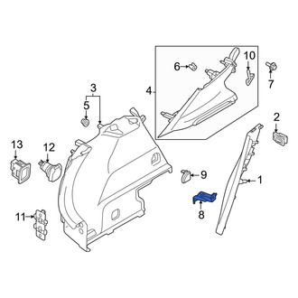 Volvo OE - Right Quarter Panel Trim Panel Bracket