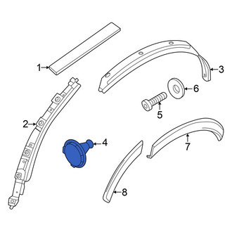 Volvo OE - Wheel Arch Molding Clip