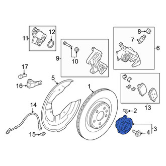 Volvo OE - Front Wheel Bearing and Hub Assembly