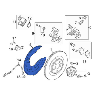 Volvo OE - Rear Left Brake Dust Shield