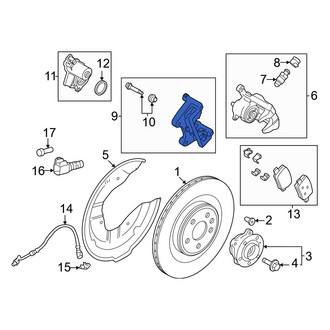 Volvo OE - Rear Left Disc Brake Caliper Bracket