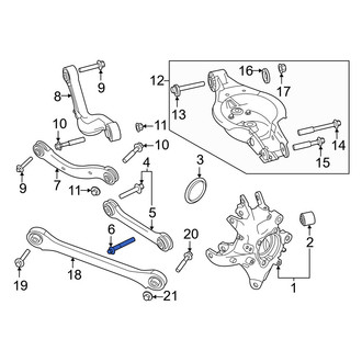 Volvo OE - Upper Outer Suspension Control Arm Bolt